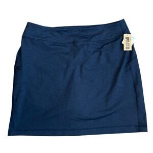 Duluth Trading Co. NoGA Stretch Skort Womens Size XL Heathered Navy Blue Skirt